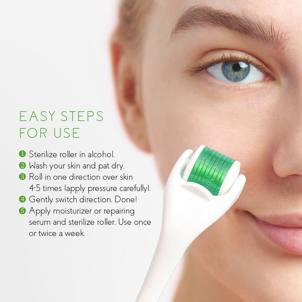 Glow & Clarity Trio: Derma Roller, Precision Dermaplaning Tool, & Pore Vacuum-2
