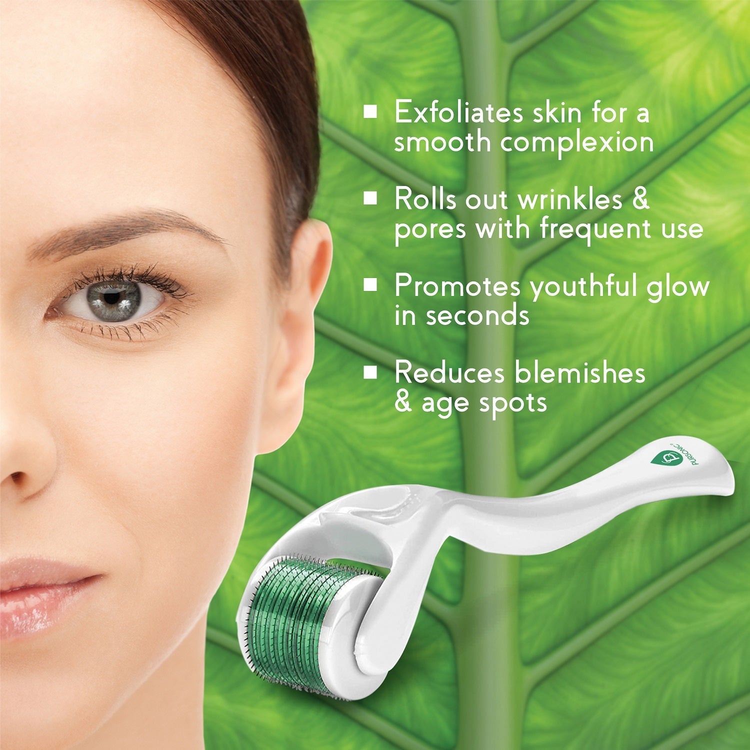Glow & Clarity Trio: Derma Roller, Precision Dermaplaning Tool, & Pore Vacuum-3