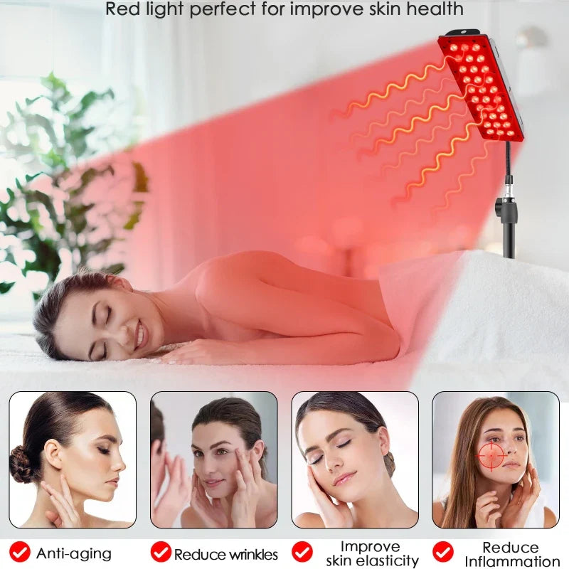 NNEOBA Red & Near Infrared Light Therapy Lamp for Body & Face-2