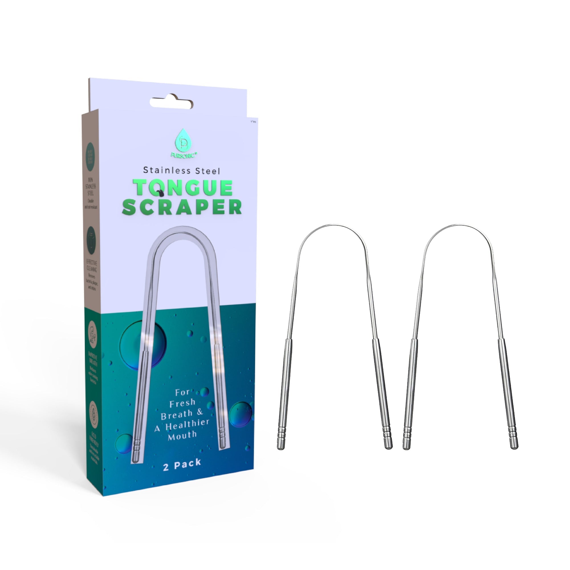 Stainless Steel Tongue Scraper – For Fresh Breath & a Healthier Mouth-0